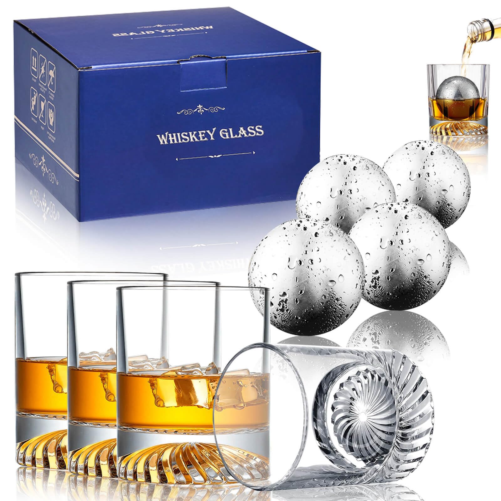 その他 ICE LIQUID Artist Whisky Collection Set Amazon.com | BaokiTook Whiskey Glasses, 4 Old Fashioned Glasses